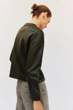 Cortefiel Sobretudos-Jaqueta cravejada Preto