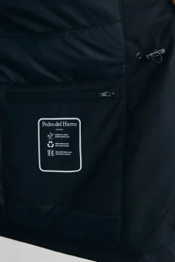 Pedro del Hierro Casacos|Sobretudos-Jaqueta de 4 bolsos Preto