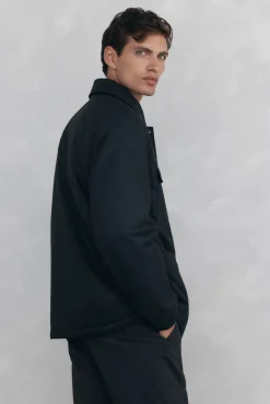 Pedro del Hierro Casacos|Sobretudos-Jaqueta de 4 bolsos com vista Cizento