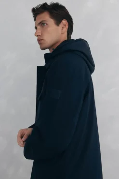 Pedro del Hierro Casacos|Sobretudos-Jaqueta de 4 bolsos com vista Azul