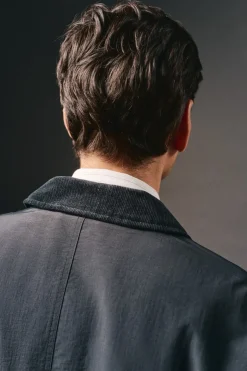 OOTO Casacos-Jaqueta de campo com quatro bolsos Azul