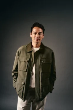 OOTO Casacos-Jaqueta de campo com quatro bolsos Verde