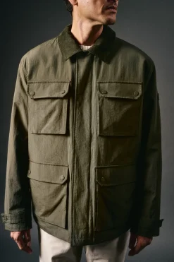 OOTO Casacos-Jaqueta de campo com quatro bolsos Verde