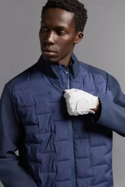 Pedro del Hierro Casacos|Sobretudos-Jaqueta de golfe acolchoada Azul