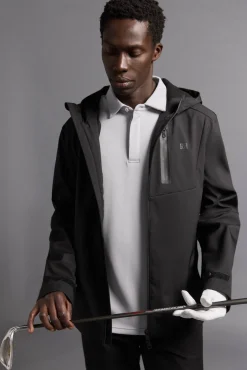 Pedro del Hierro Casacos|Sobretudos-Jaqueta de golfe simples Preto