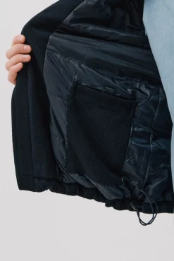 Cortefiel Casacos-Jaqueta de lã Azul