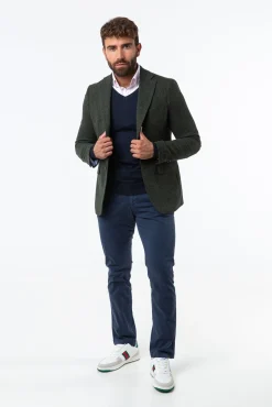 Williot Blazers|Blazers-Jaqueta de lã espiga Verde