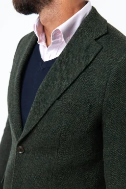 Williot Blazers|Blazers-Jaqueta de lã espiga Verde