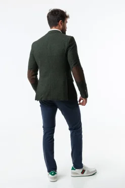 Williot Blazers|Blazers-Jaqueta de lã espiga Verde