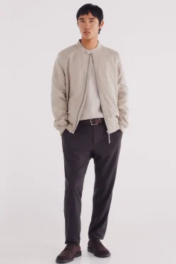 Springfield Casacos-Jaqueta efeito camurça microperfurada cru