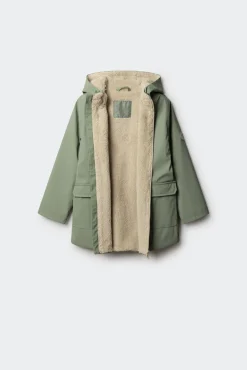 Springfield Kids Sobretudo|Casacos-Jaqueta emborrachada para menina verde