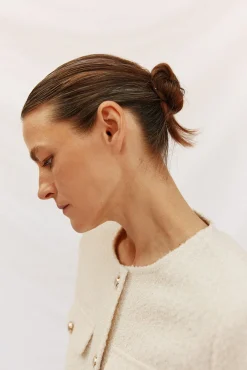 Cortefiel Sobretudos-Jaqueta estruturada Ecru