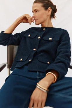 Cortefiel Sobretudos-Jaqueta estruturada Azul