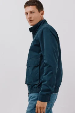 Cortefiel Casacos-Jaqueta leve casual Azul