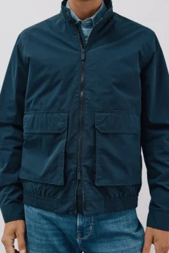 Cortefiel Casacos-Jaqueta leve casual Azul