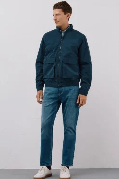 Cortefiel Casacos-Jaqueta leve casual Azul