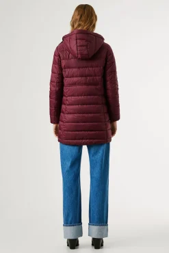 Pepe Jeans Sobretudos|Casacos-Jaqueta longa acolchoada de plumas estampado