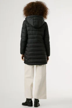 Pepe Jeans Sobretudos|Casacos-Jaqueta longa acolchoada de plumas preto