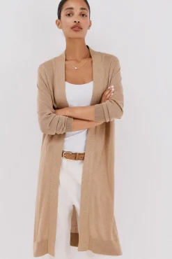 Cortefiel Camisolas-Jaqueta longa em lurex Dourado