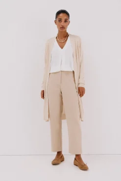 Cortefiel Camisolas-Jaqueta longa em lurex Tostado