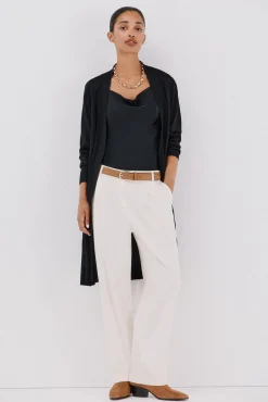 Cortefiel Camisolas-Jaqueta longa em lurex Preto