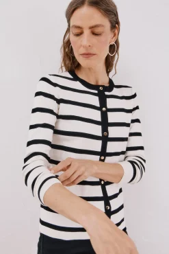 Cortefiel Camisolas-Jaqueta manga larga Branco