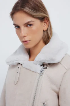 Springfield Sobretudos-Jaqueta motard dupla face castanho