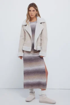 Springfield Sobretudos-Jaqueta motard dupla face castanho