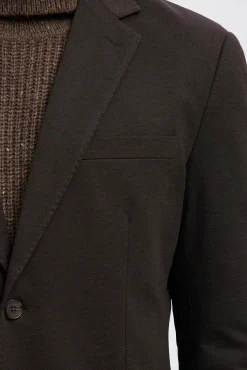 Selected Blazers|Blazers-Jaqueta social em mistura de lã. Castanho