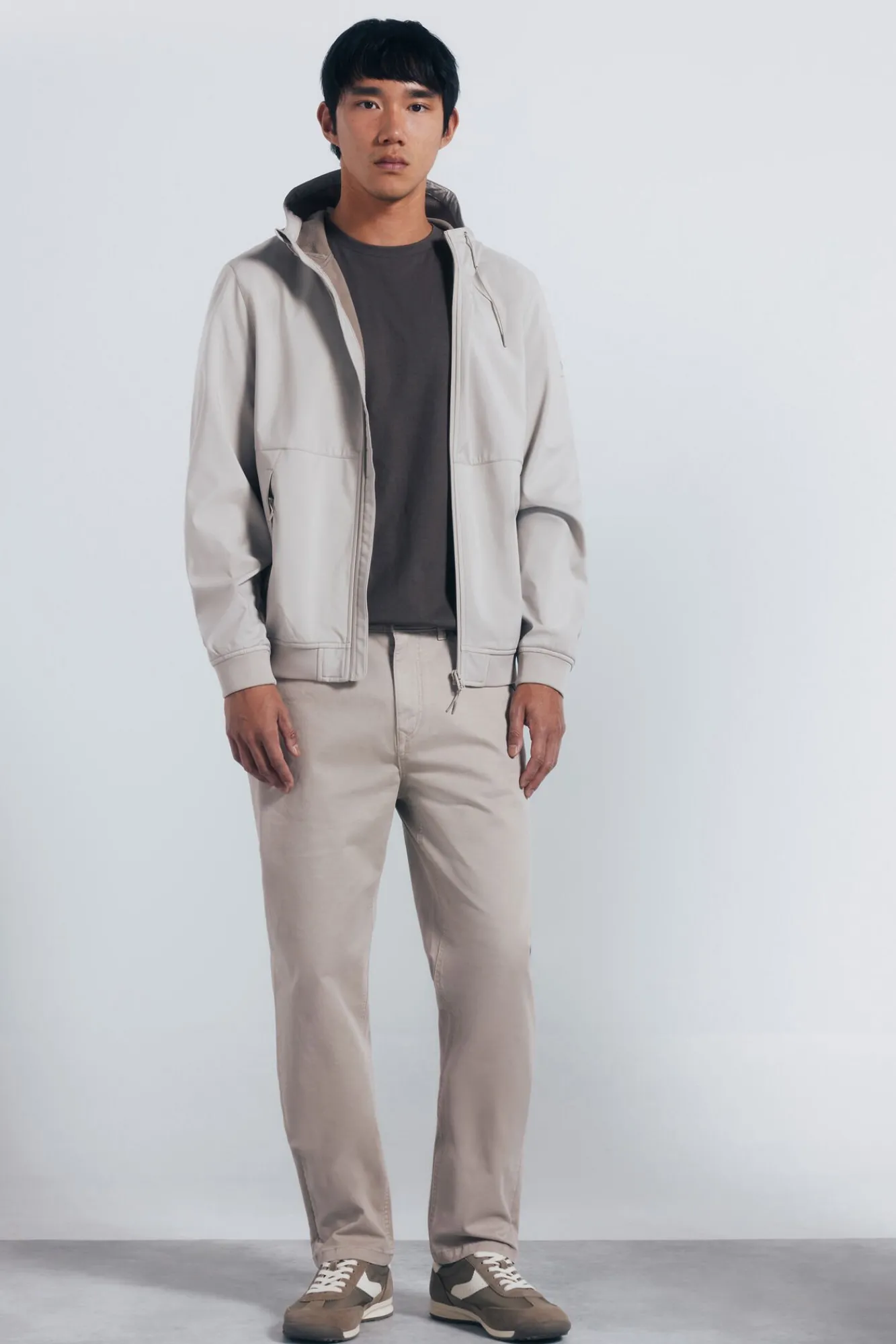 Springfield Casacos-Jaqueta softshell com capuz cru