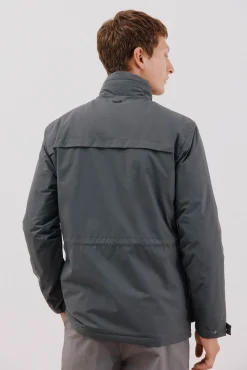 Cortefiel Casacos|Sobretudos-Jaqueta técnica com 4 bolsos Cinzento