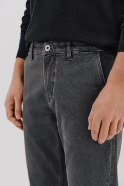 Cortefiel Jeans|Calças-Jeans com corte afunilado Cinzento