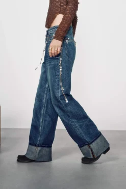 High Spirits Jeans-Jeans com punho azul