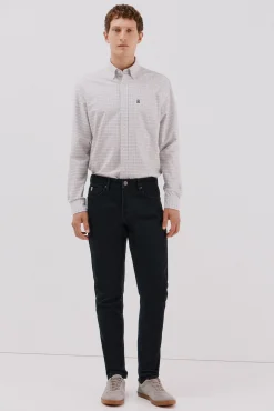 Cortefiel Jeans|Calças-Jeans corte ajustado Preto