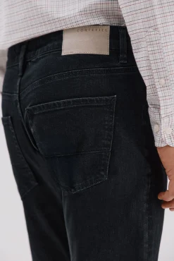 Cortefiel Jeans|Calças-Jeans corte ajustado Preto