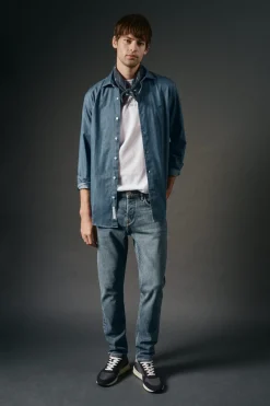 OOTO Jeans|Calças-Jeans corte ajustado Azul