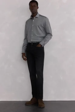 Pedro del Hierro Jeans|Calças-Jeans corte ajustado Preto