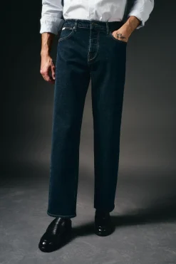 OOTO Jeans|Calças-Jeans corte reto Azul