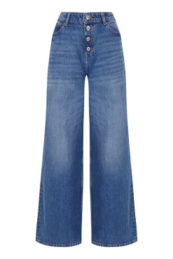 Slowlove Jeans|Calças-Jeans de botões largos Azul