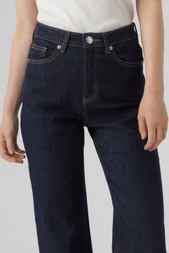 Vero Moda Jeans|Calças-Jeans de cintura alta Azul