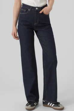Vero Moda Jeans|Calças-Jeans de cintura alta Azul