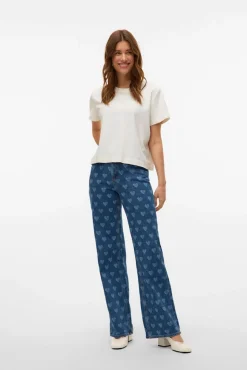 Vero Moda Calças-Jeans estampado Azul
