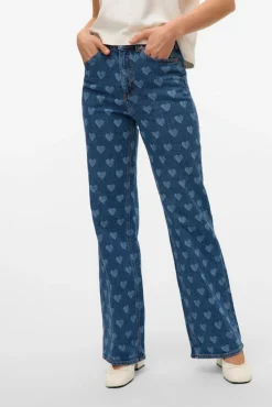 Vero Moda Calças-Jeans estampado Azul