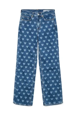 Vero Moda Jeans|Calças-Jeans estampado Azul