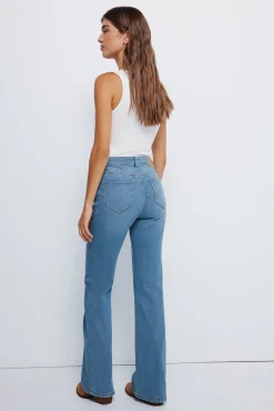 Springfield Jeans-Jeans flare azul