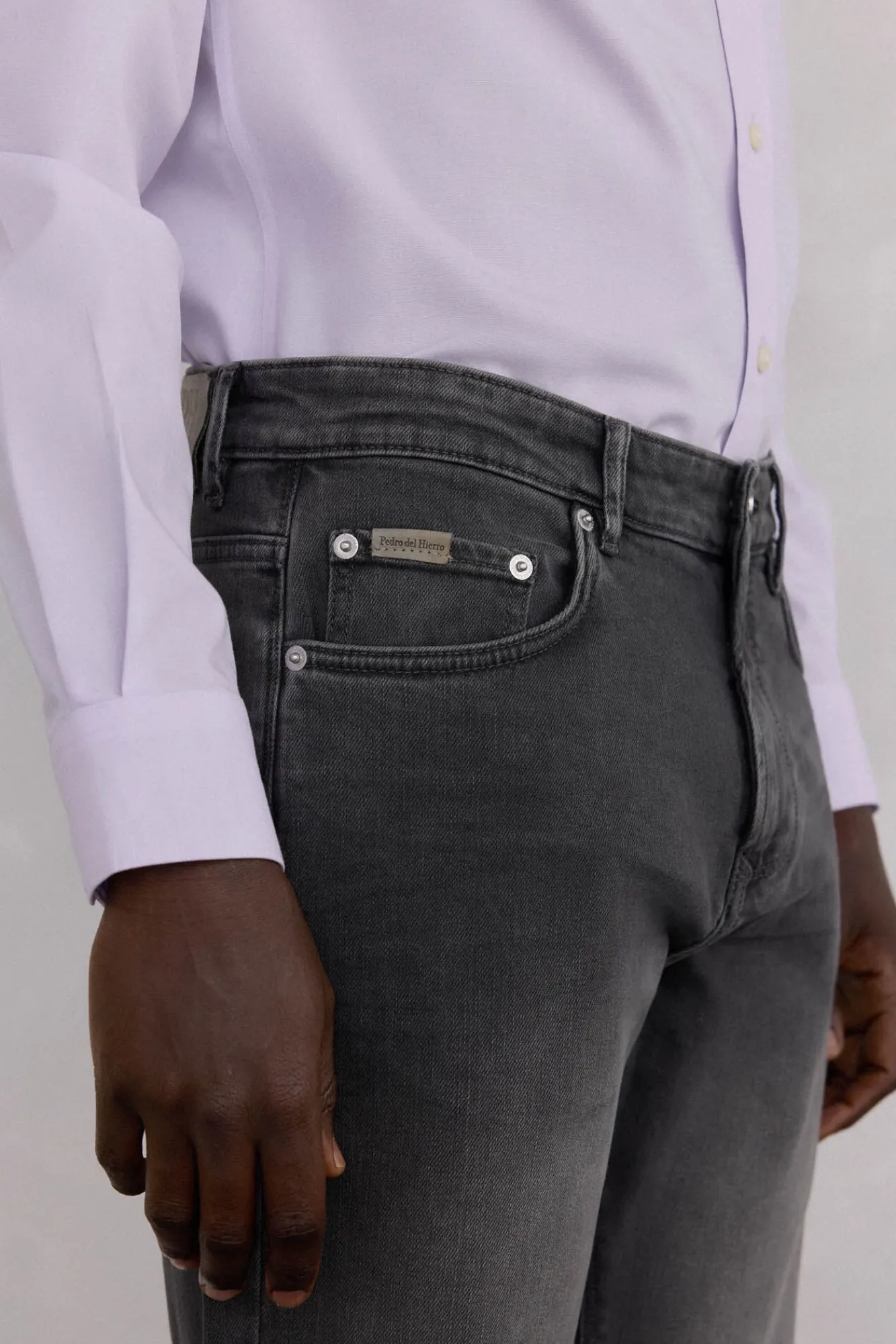 Pedro del Hierro Jeans|Calças-Jeans regular fit Cizento