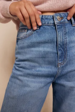 Slowlove Jeans|Calças-Jeans retos Azul
