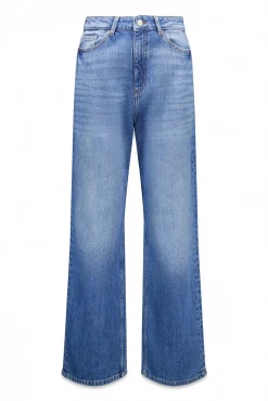 Slowlove Jeans|Calças-Jeans retos Azul