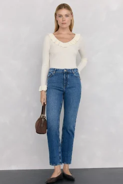 Pedro del Hierro Jeans|Calças-Jeans retos básicos Azul