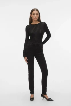 Vero Moda Jeans|Calças-Jeans skinny Preto